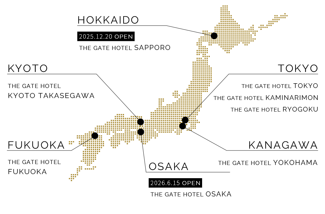 THE GATE HOTEL MAP